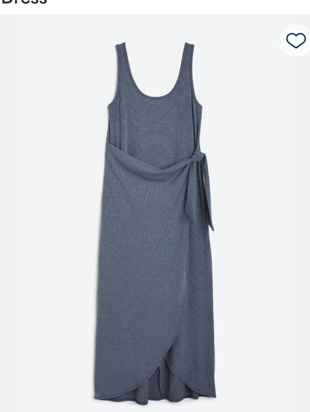 nine britton Navy Sleeveless Maxi Dress with Side Tie